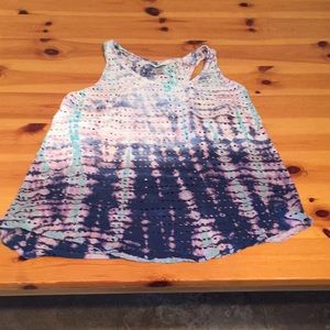 Hard Tail racer back tie dye top